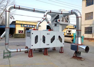 Air flow cotton waste recycling machine