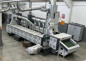 Fabric waste recycling machines 